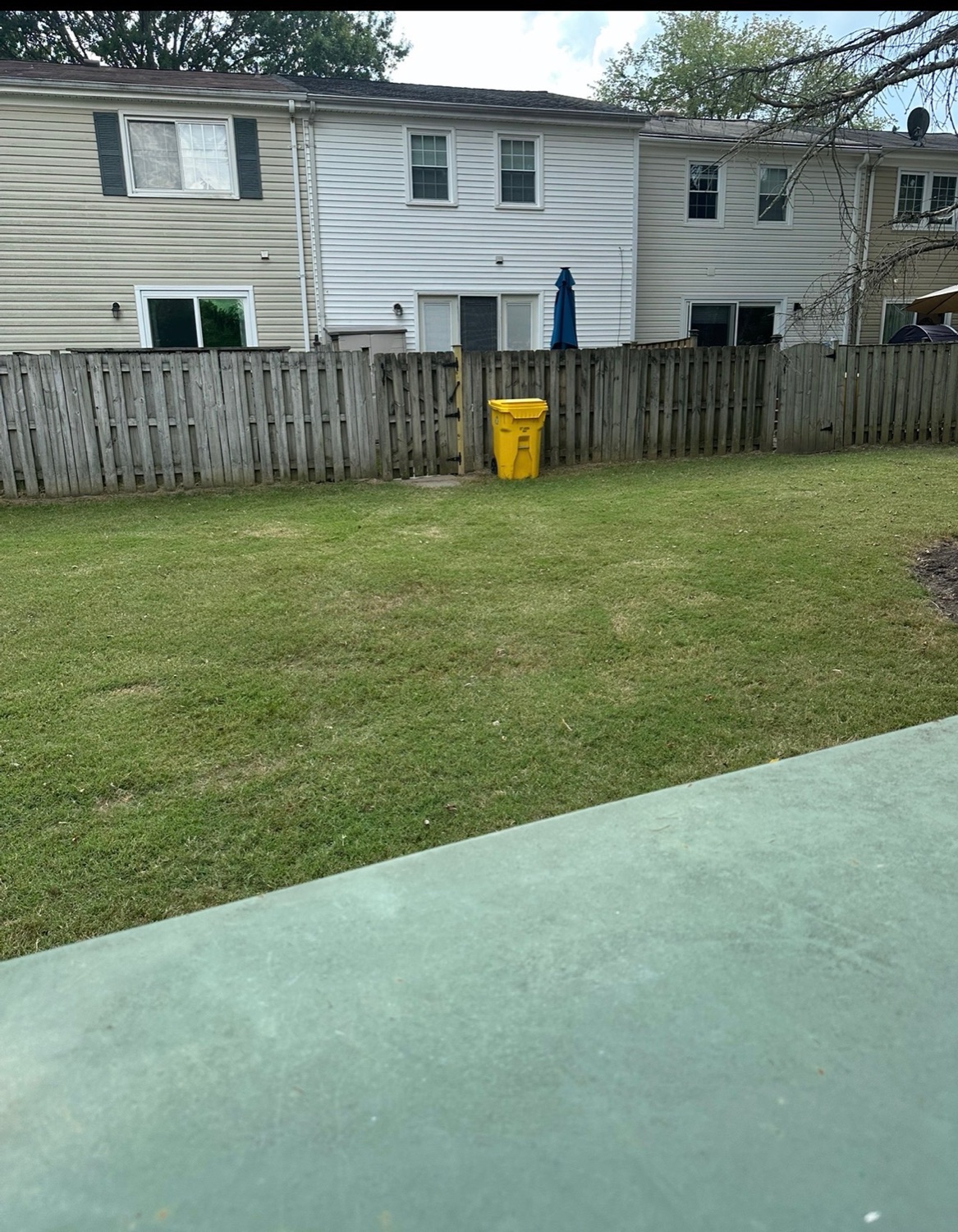 Freshly maintained lawn and grounds